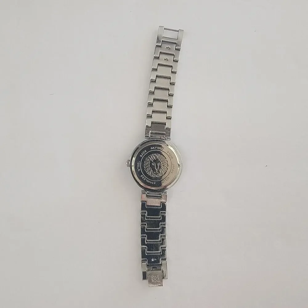 Anne Klein AK/1363 Y121F Womens Watch Silver Case Black Dial Stainless Bracelet